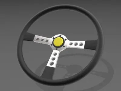 Steering wheel for scale model racing cars 3D print model
