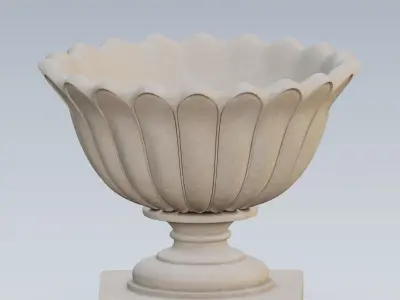Garden urn planter24 3D model