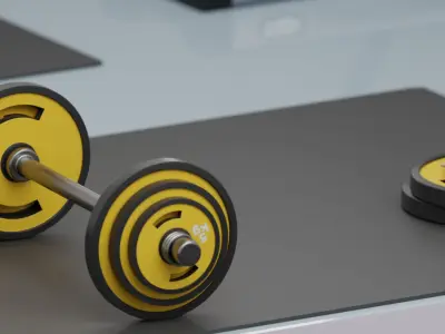 Gym interior 3D model purchase