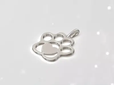 dog pendant 3D model purchase