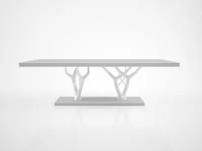 Ginger and Jagger Primitive dining table 3D model