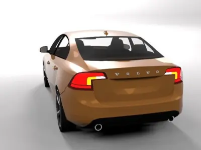 VOLVO S60 LOWPOLY Low-poly 3D model