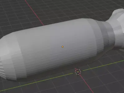 3D Nuke model bomb Low-poly 3D model