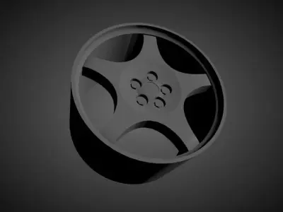 Corvette C4 Grand Sport scalable and Printable rim 3D print model