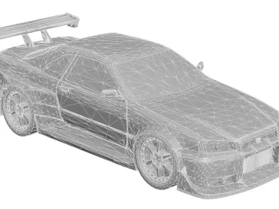 Car - Nissan 3D print model