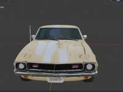 AMC AMX 1968  3D model
