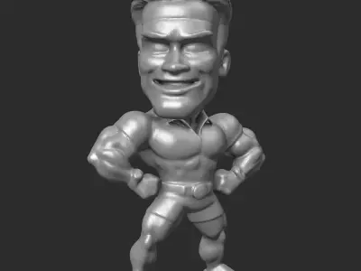 Kawaii Arnold Schwarzenegger  3D print model