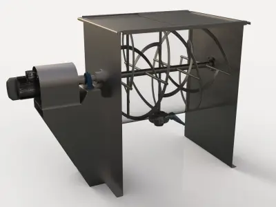 Powder Horizontal Mixer 3D print model