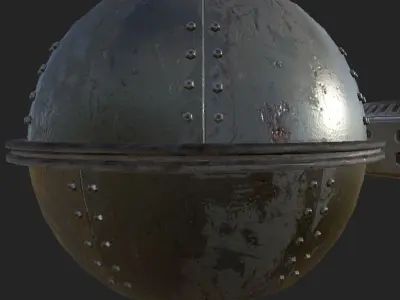 Metal Dome Low-poly 3D model