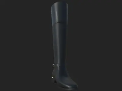 Women Coral Boots 3D model