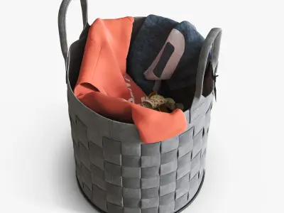 Laundry basket 3D model buy