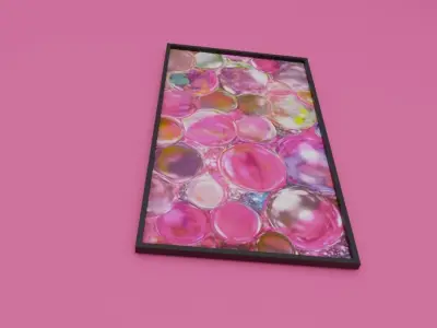 Boble Rose  picture framed Free low-poly 3D model