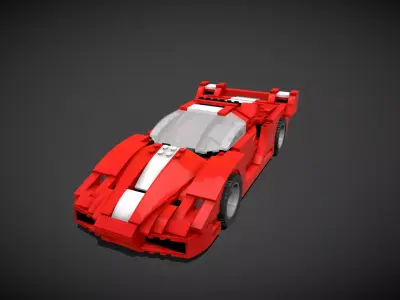 Lego Ferrari FFX 3D model