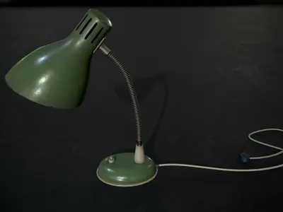 Old Table Lamp Low-poly 3D model