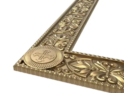 Carved Picture Frame 3D model