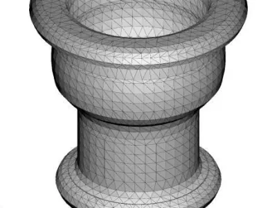 Fancy Candle Holder 3D model