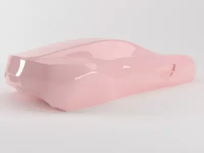 The silhouette of the car ASTON MARTIN ONE-77 3D print model