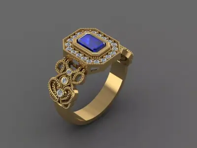 Women Ring 3D print model