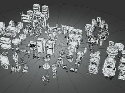 Low Poly Ultimate Asset Pack- 2 Low-poly 3D model