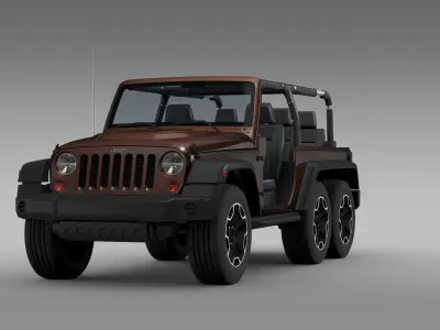 Jeep Wrangler Rubicon 6x6 2016 3D model