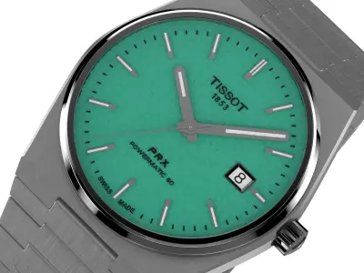 Tissot Prx Powermatic 80 40mm Green 3D model