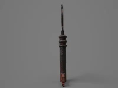 Iron Key - PBR Low-poly 3D model