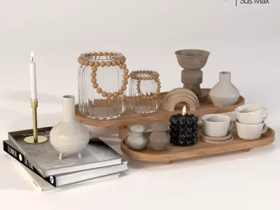 Modern Decorative Set 01 3D model