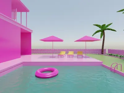 Barbie dream house 3D model