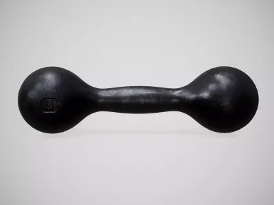 Cast Dumbbell 3D model