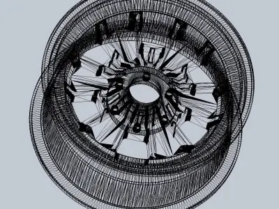 289 FIA Daytona Coupe Model Car Wheels 3D print model