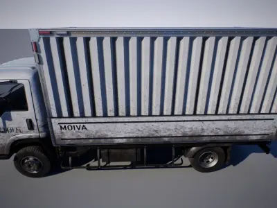 Truck Low-poly 3D model - Low-poly and Textured