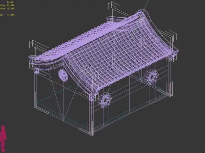 gAME Partial house on the back 13 3D model