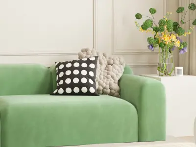 Interior Scene Japandi - 3d Model - Lighting 3D model