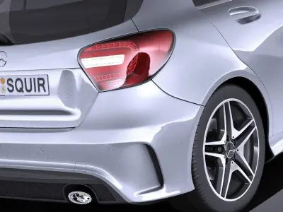 Mercedes-Benz A-Class 2015 VRAY 3D model