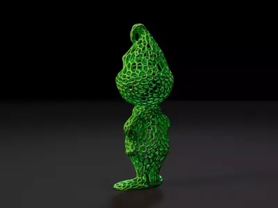 Grinch Voronoi 3D print model