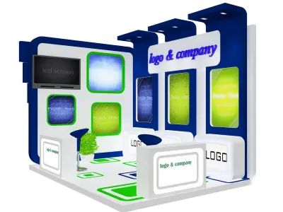 Booth Exhibition Stand a 28 3D model
