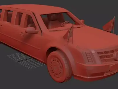 Cadillac US Presidential State Car 2017 3D print model