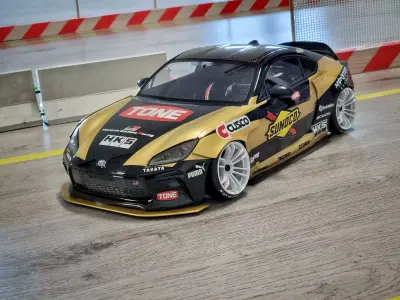 10th scale RC Drift Car Toyota GR86 Wide Body Kit 3D print model