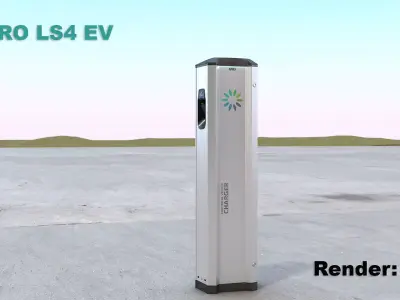 GARO LS4 EV Charging 3D model