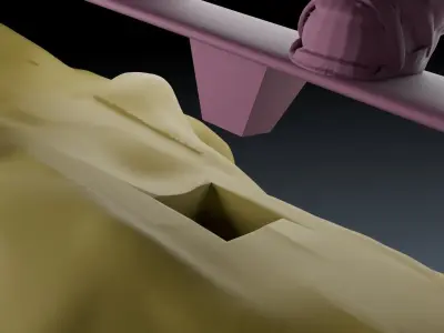 Snowboarder for printing 3D print model