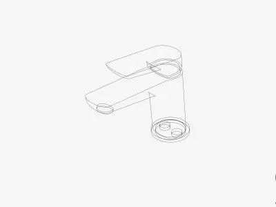 Basin Mixer - Luxury - Sublime Low-poly 3D model