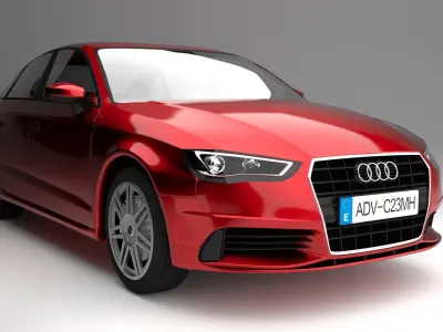 Audi A3 2013 sedan 3D model
