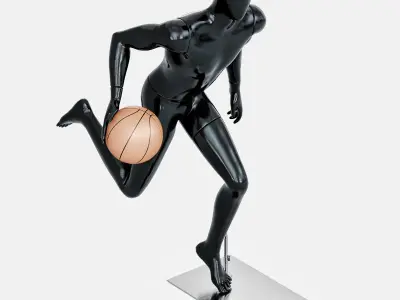 Faceless mannequins basketball 28 3D model