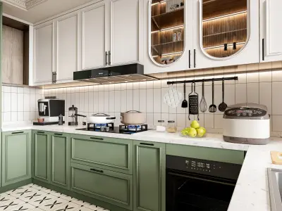 Kitchen Modern interior 77 3D model