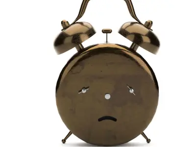 Alarm Clock Low-poly 3D model