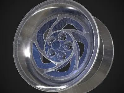 chevy astro rim Low-poly 3D model