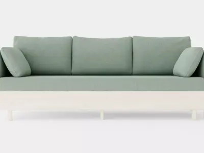 3 Seater Sofa Low-poly 3D model