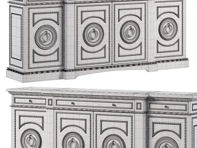 EMPEROR SIDEBOARD by Bakerfurniture 3D model