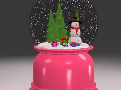 SnowGlobe Animation 3D model