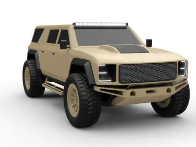 dedicated off road car 3D model